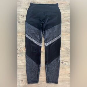 Alo Leggings Color block black and grey